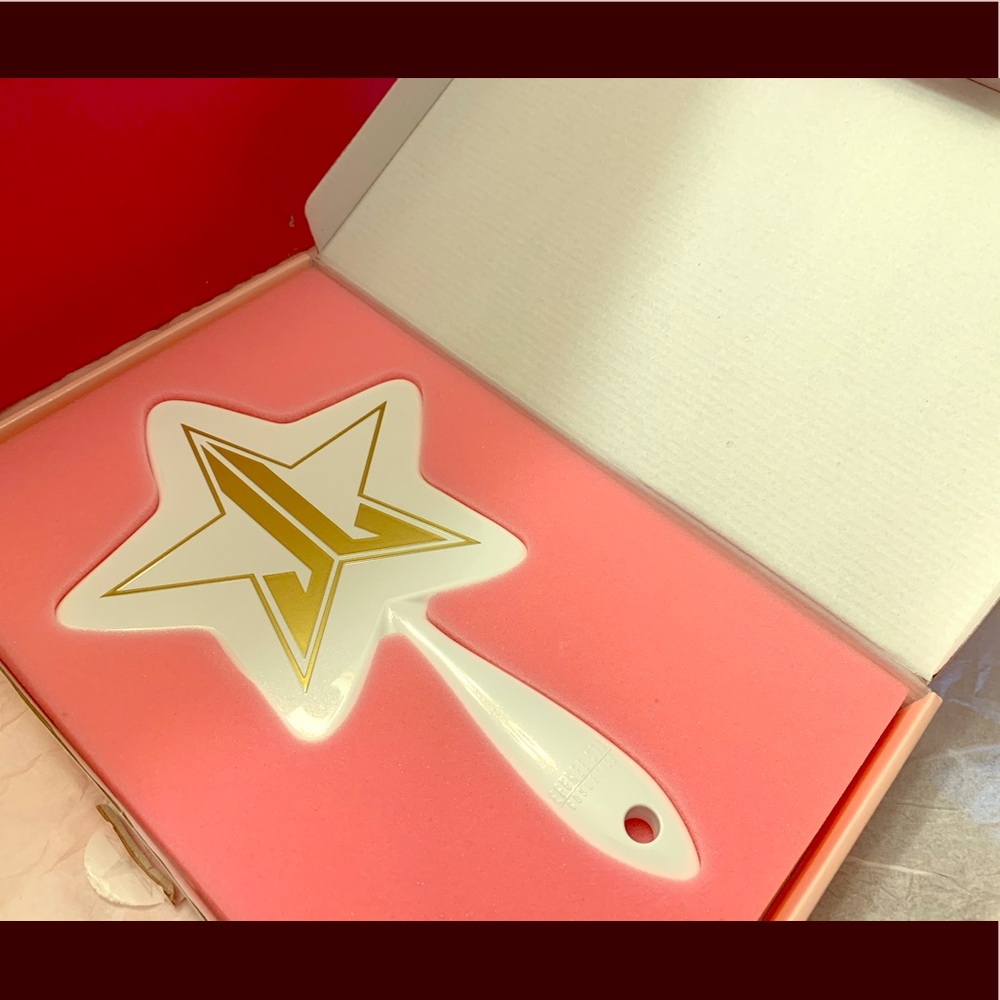 J Star mirror- white and gold